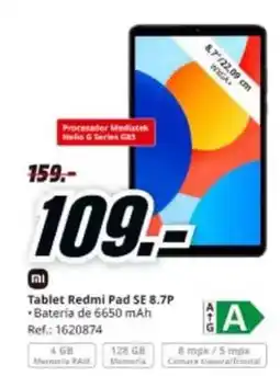 MediaMarkt Xiaomi - tablet redmi pad se 8.7p oferta