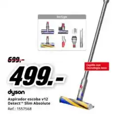 MediaMarkt Dyson - aspirador escoba v12 detecttm slim absolute oferta