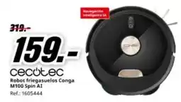 MediaMarkt Cecotec - robot friegasuelos conga m100 spin a 1 oferta