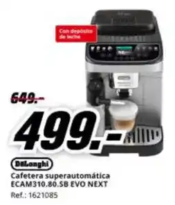 MediaMarkt Delonghi - cafetera superautomatica ecam310.80.sb evo next oferta