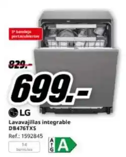 MediaMarkt Lg - lavavajillas integrable db476txs oferta