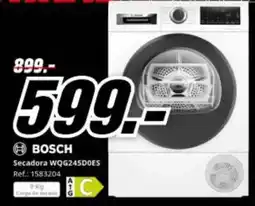 MediaMarkt Bosch - secadora wqg24sd0es oferta