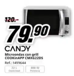 MediaMarkt Candy - microondas con grill cmxg22ds oferta