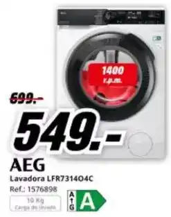 MediaMarkt Aeg - lavadora lfr731404c oferta
