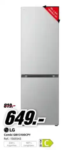 MediaMarkt Lg - combi gbv3100cpy oferta