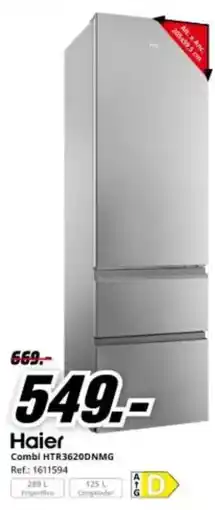 MediaMarkt Haier - combi ftr336820nmng oferta