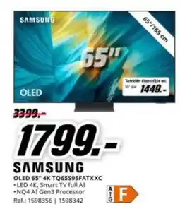 MediaMarkt Samsung - oled 65 4k tq65s95fatxxc oferta