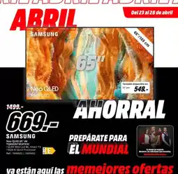 MediaMarkt Samsung - smart qled 1499 oferta