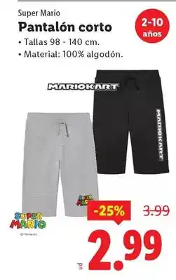 Ocine Nintendo - super mario pantalón corto oferta