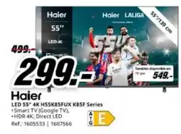 MediaMarkt Haier - led 55 4k h55k855fux k85f series oferta