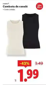 Ocine Esmara - camiseta de canalé oferta