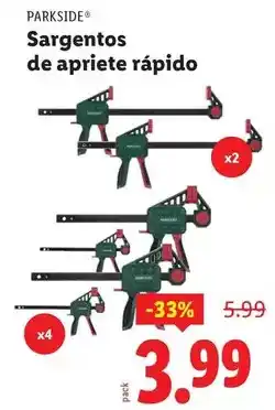 Ocine Parkside - sargentos de aeriete rápido oferta