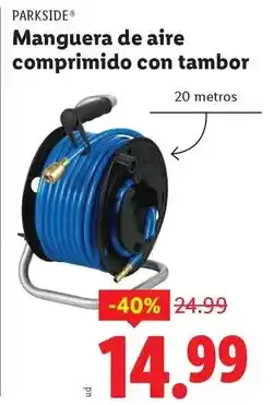 Ocine Parkside - manguera de aire comprimido con tambor oferta