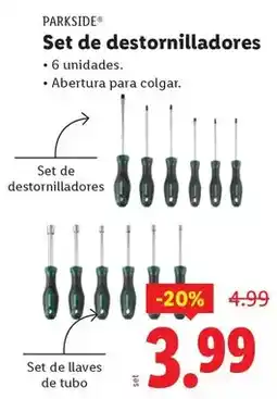 Ocine Parkside - set de destornilladores oferta
