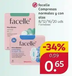 Rossmann Facelle - compresas normales y con alas oferta
