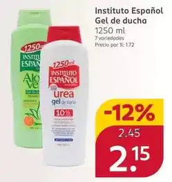 Rossmann Instituto español - gel de ducha oferta