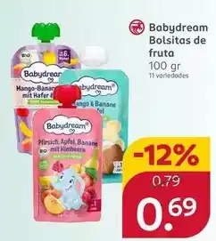 Rossmann Babydream - bolsitas de fruta oferta