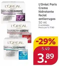 Rossmann L'oréal paris - crema hidratante facial antiarrugas oferta