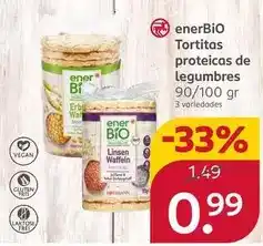 Rossmann Enerbio - tortitas proteicas de legumbres oferta
