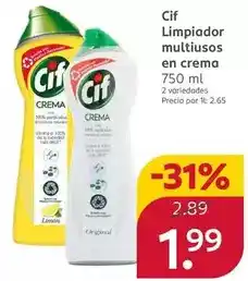 Rossmann Cif - limpiador multiusos en crema oferta