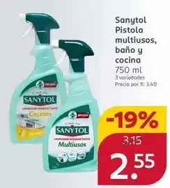 Rossmann Sanytol - pistola multiusos, baño y cocina oferta
