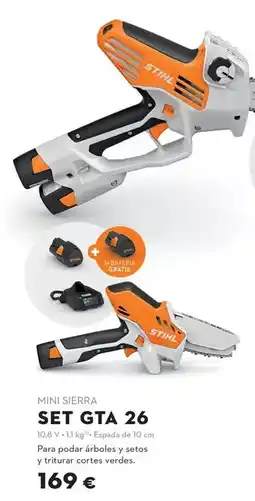 STIHL Stihl - mini sierra set gta 26 oferta