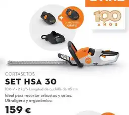 STIHL Stihl - cortasetos set hsa 30 oferta