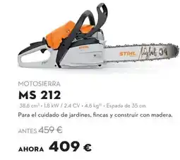 STIHL Stihl - motosierra ms 212 oferta