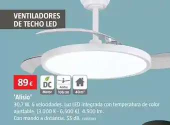'alisio' luz led integrada con temperatura de color ajustable