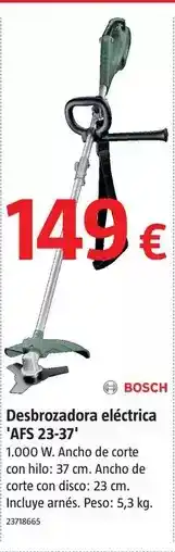 Bauhaus Bosch - desbrozadora eléctrica afs 23-37 oferta