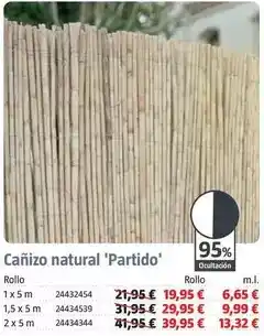 Bauhaus Canizo natural ' partido ' oferta