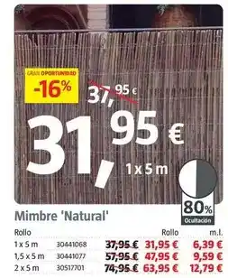 Bauhaus Mimbre ' natural ' oferta