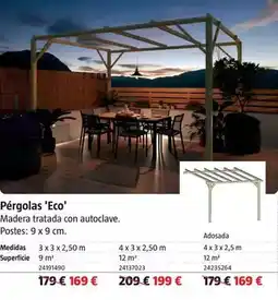 Bauhaus Pérgolas 'eco' oferta
