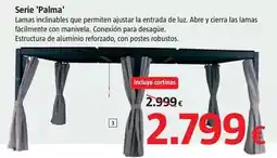 Bauhaus Pérgolas serie ' palma ' oferta