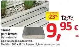 Bauhaus Tarima para terraza oferta