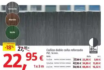 Bauhaus Cañizo doble caña reforzado oferta
