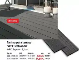 Bauhaus Tarima para terraza wpc techwood oferta