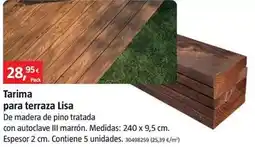 Bauhaus Tarima para terraza lisa oferta