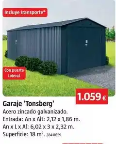 Bauhaus Garaje 'tonsberg' oferta