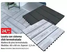 Bauhaus Loseta con sistema click termotratada oferta