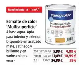 Bauhaus Swingcolor - esmalte de color 'multisuperficie' oferta