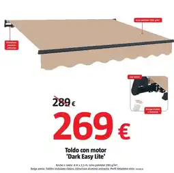Bauhaus Toldo con motor ' dark easy lite ' oferta