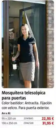 Bauhaus Mosquitera telescópica para puertas oferta