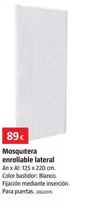 Bauhaus Mosquitara enrollable lateral oferta
