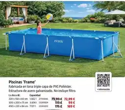 Bauhaus Intex - piscinas 'frame' oferta