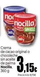 Unide Market Nocilla - crema de cacao original o chocoleche sin aceite de palma oferta
