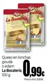 Unide Market La bocateria - queso en lonchas gouda o edam oferta