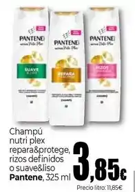 Unide Market Pantene - champú nutri plex repara&protege, rizos definidos o suave&liso oferta