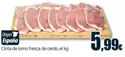 Unide Market Cinta de lomo fresca de cerdo oferta