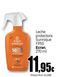 Unide Market Ecran - leche protectora sunnique fp50 oferta